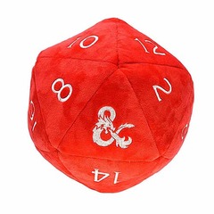 Dungeons & Dragons RPG: Red and White D20 Plush Dice Bag